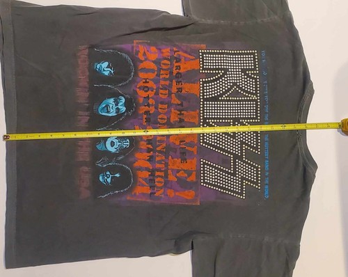 KISS World Domination Concert T Shirt 2003 2004 Original Tour Shirt - Picture 3 of 5