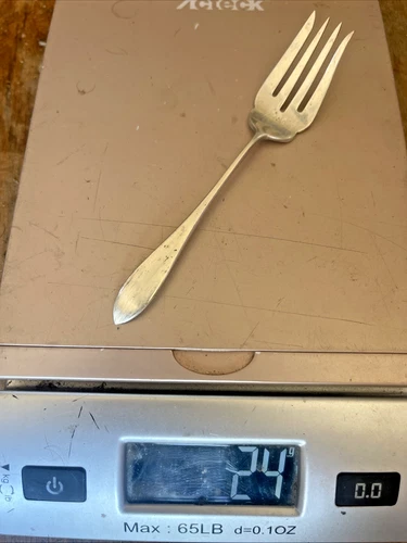 Gorham Sterling Silver Fruit Fork 1906 Lion Anchor G 5 1/2" Rare Roughly 20-28g