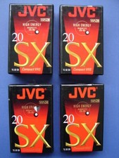  4 JVC TD-20 SX 20 Minute VHS-C Compact Camcorder Video Tape Cassette SEALED