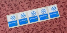 Lot of 5 Intel Pentium M Inside Stickers 15.5 x 21mm Case Badges
