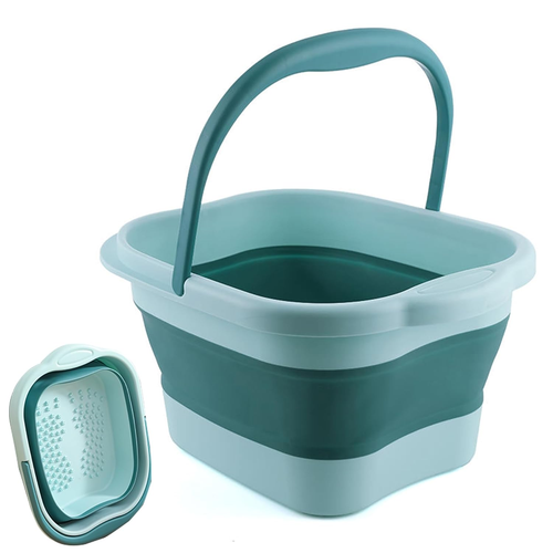 Collapsible Foot Bath Foot Soaking Tub with Handle, Foot Spa Bath Massager