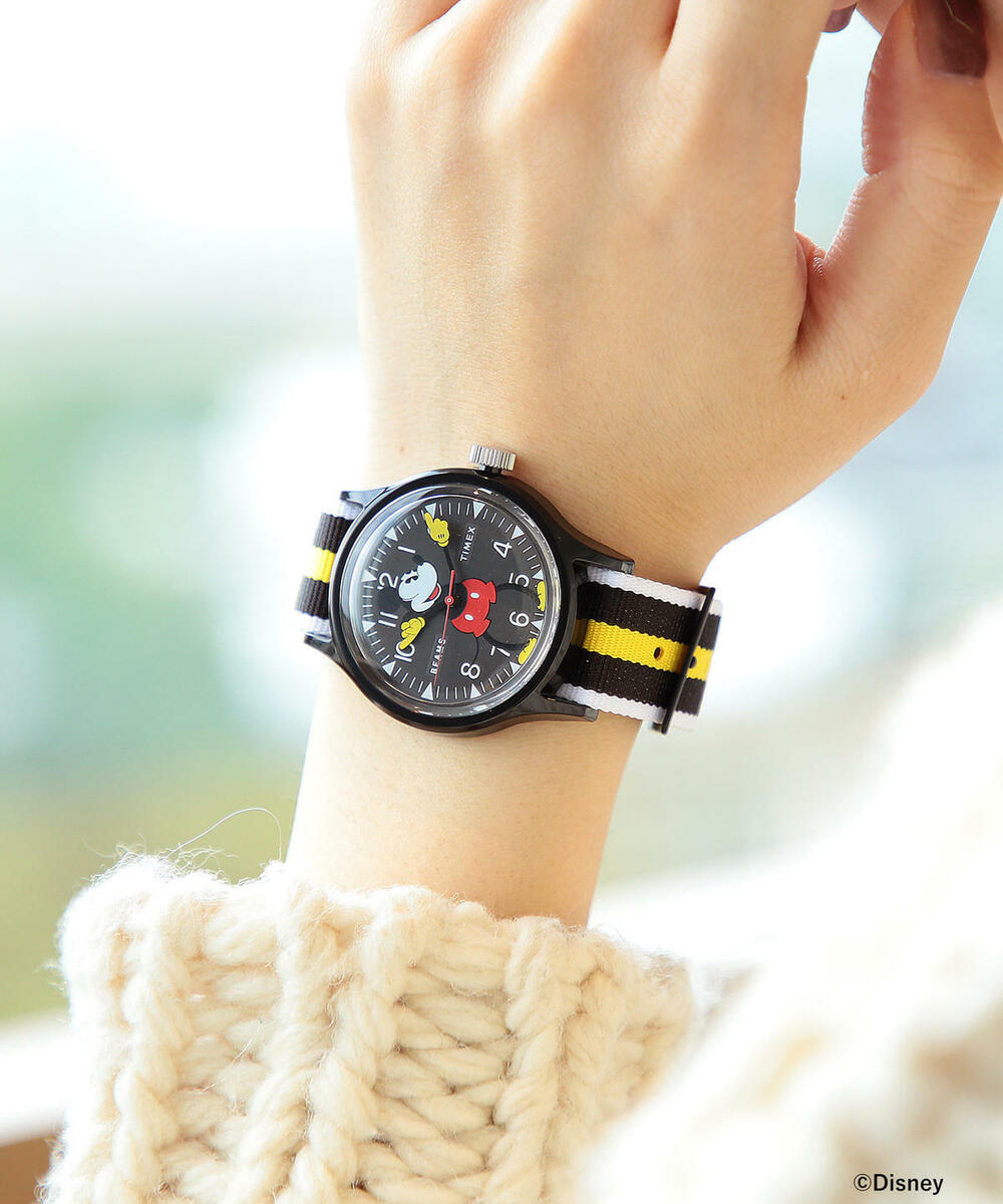 Timex Disney Beams Watch Mickey Mouse 90 Anniversary Black Timex Disney Beams Watch Mickey Mouse 90 Anniversary Black