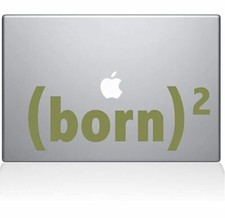 The Decal Guru Born Again MacBook Decal Vinyl Sticker - 15" MacBook Pro 2015 