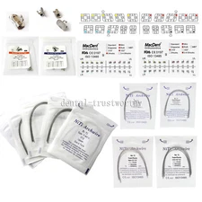 MacDent Dental Orthodontic Metal Brackets Braces/Super Elastic Niti Arch Wires