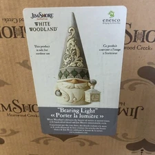 Jim Shore Heartwood Creek Woodland Gnome with Lantern Figurine 12.2 Inch 6011625