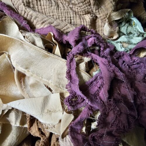 CLOSEOUT EXOTIC FABRIC SCRAPS PER 5 LBS BULK: SILK, CASHMERE, WOOL, COTTON MORE - Picture 15 of 24