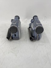 Pair of Canon ZR80 MiniDv Camcorders AS-IS Parts Repair EB-12541