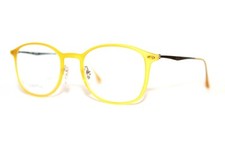BRAND NEW RAY BAN RB 7051 5519 LIGHTRAY MATTE YELLOW EYEGLASSES 47-20-140 ITALY