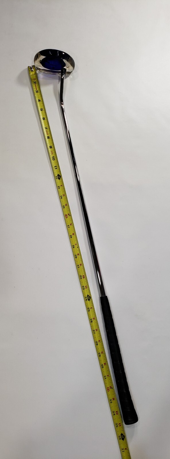 Hand Blown Glass Cobalt Mallet Golf Putter Signed By Ray Matthews 35