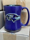 Baltimore Ravens Coffee Mug 14oz Sculpted Relief NEW