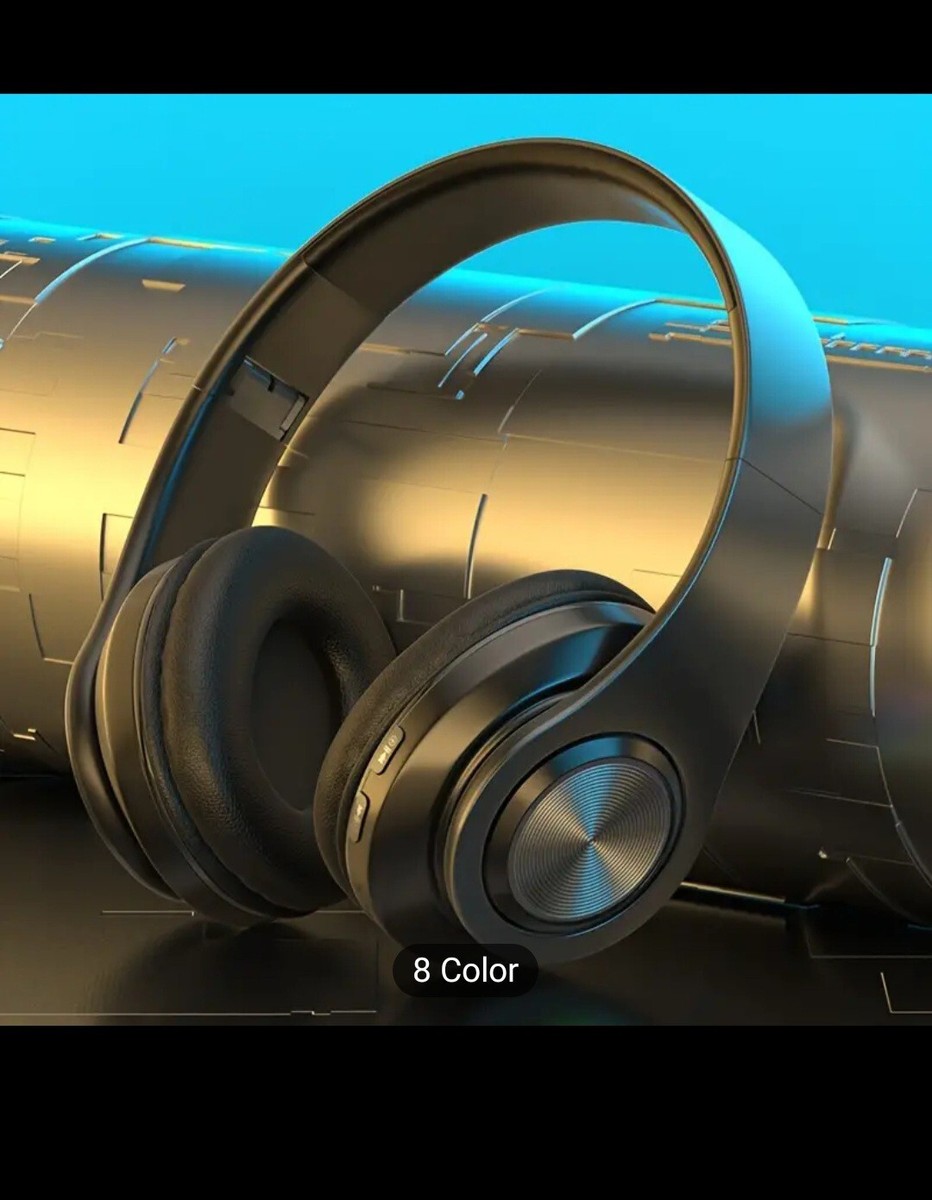 B39 Light Emitting Wireless Bluetooth Headphones, Built In