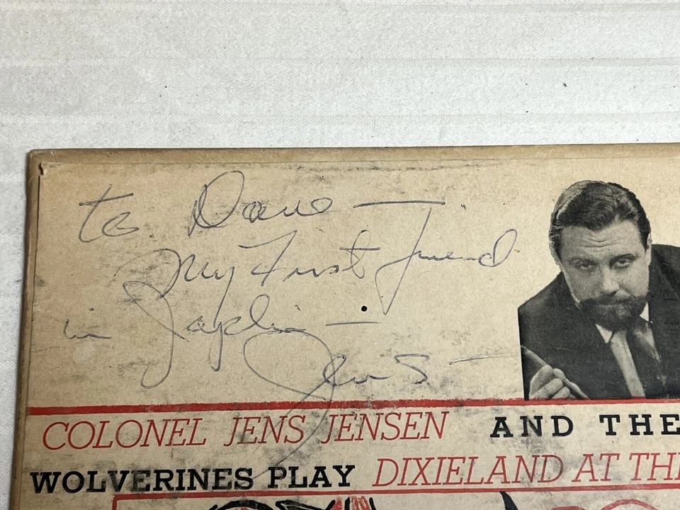 Vintage Record Colonel Jens Jensen Dixieland At The Dock Signed 45 RPM VG+ - Image 2 of 4