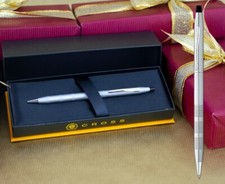 Cross Century Classic Grey Micro Knurl Ballpoint Pen New 80 Birthday Gift