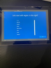 Microsoft Surface 1824 Intel Pentium Gold 4GB RAM 64GB - NO POWER CORD big crack