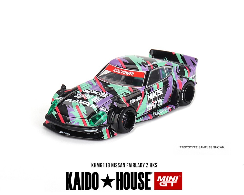 Rin♡ドールハウス Kaido House x Mini GT Nissan Fairlady Z HKS V1 KHMG118 #118 1/64