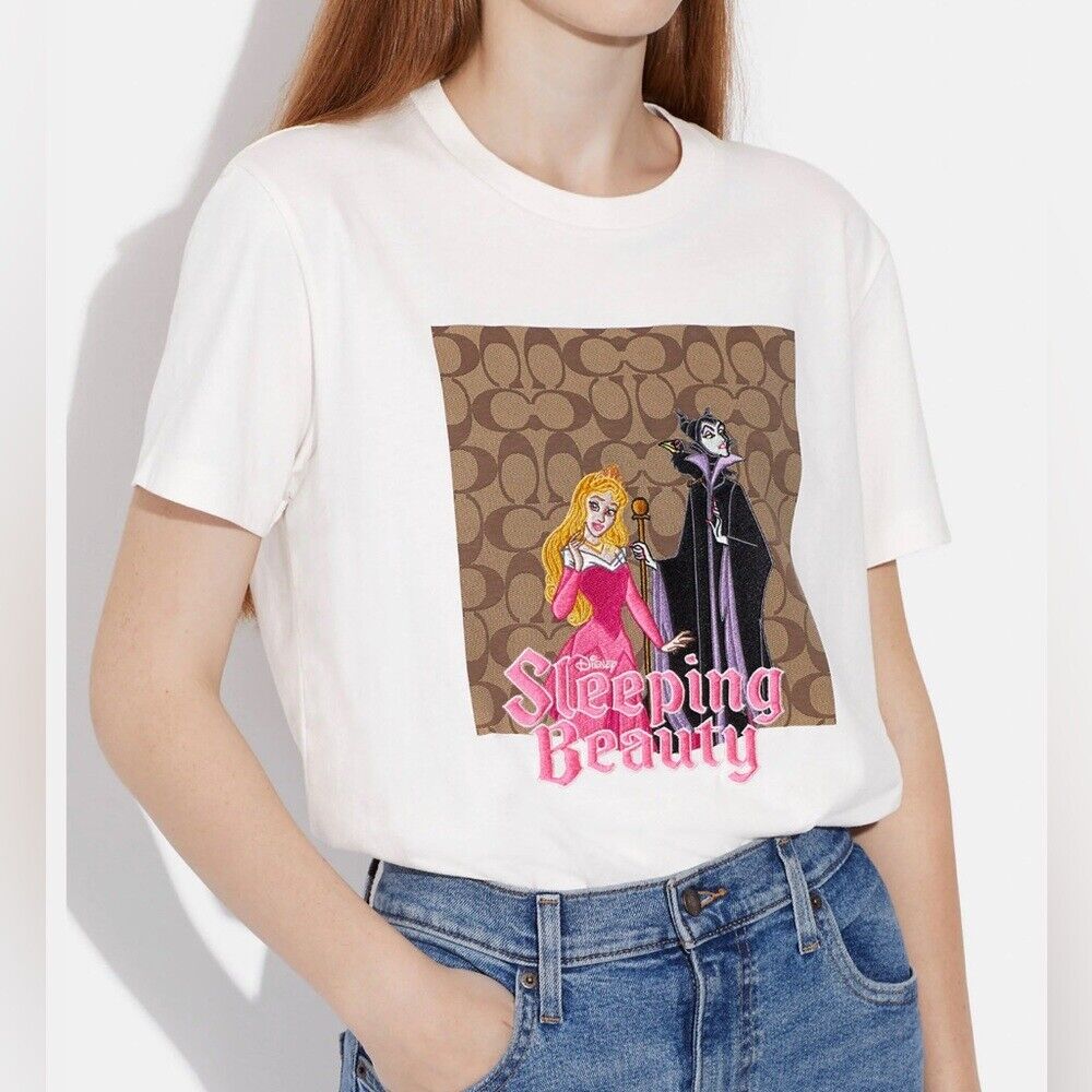 NWT Disney X Coach Signature Sleeping Beauty T Shirt off NWT Disney X Coach Signature Sleeping Beauty T Shirt off