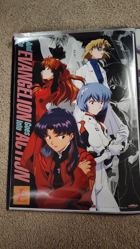 Neon Genesis Evangelion Misato Asuka Rei Ritsuko B2 Size Anime Poster Movic NEW