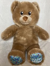 Build A Bear Happy Birthday Treat Teddy Plush Stuffed Animal Doll Toy 15" Tall
