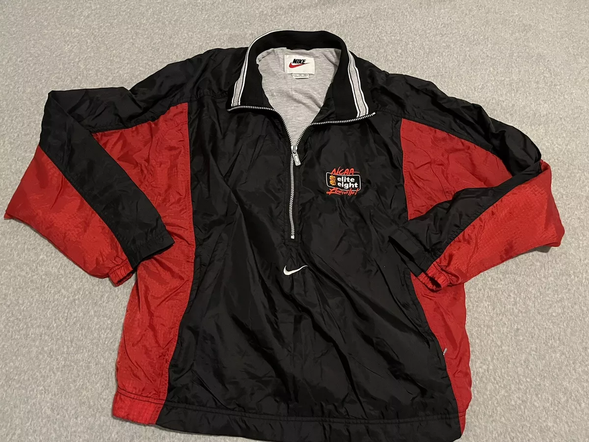 Vintage Nike Center Swoosh Windbreaker Jacket NCAA Elite Eight Louisville XL