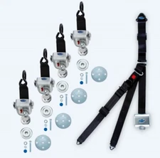 Q'STRAINT Slide N Click QRT 360 Retractor Kit Q-10008 SNC Wheelchair Tie Down