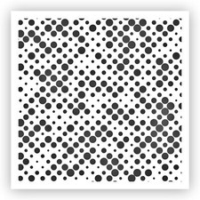 Polka Dots 4 Circles Bubbles Stencil - Choose a Size - Laser-Cut Reusable