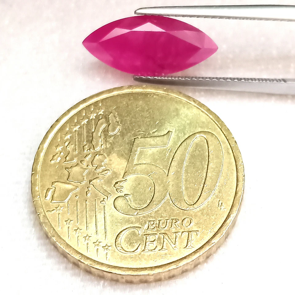 3.95 Cts.,Marquise Ruby,4 Carat Size,Mozambique Ruby,Ruby Marquise,Natural Ruby - Image 2 of 4