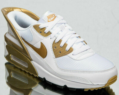 公式正規品!★NIKE AIR MAX 90 FLYEASE WHITE GOLD Nike Air Max 90 FlyEase Men's White Metallic Gold Casual