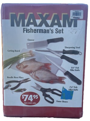 MAXAM 8 Piece Fisherman's Set with HD Storage Case · $74.95 value · | eBay