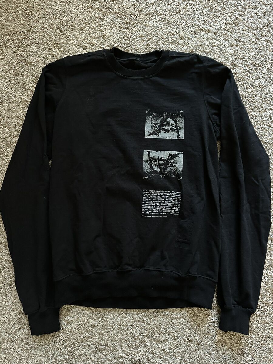Rick Owens Drkshdw Black Pullover sweatshirt RIG Pentagram Rick Owens Drkshdw Black Pullover sweatshirt RIG Pentagram