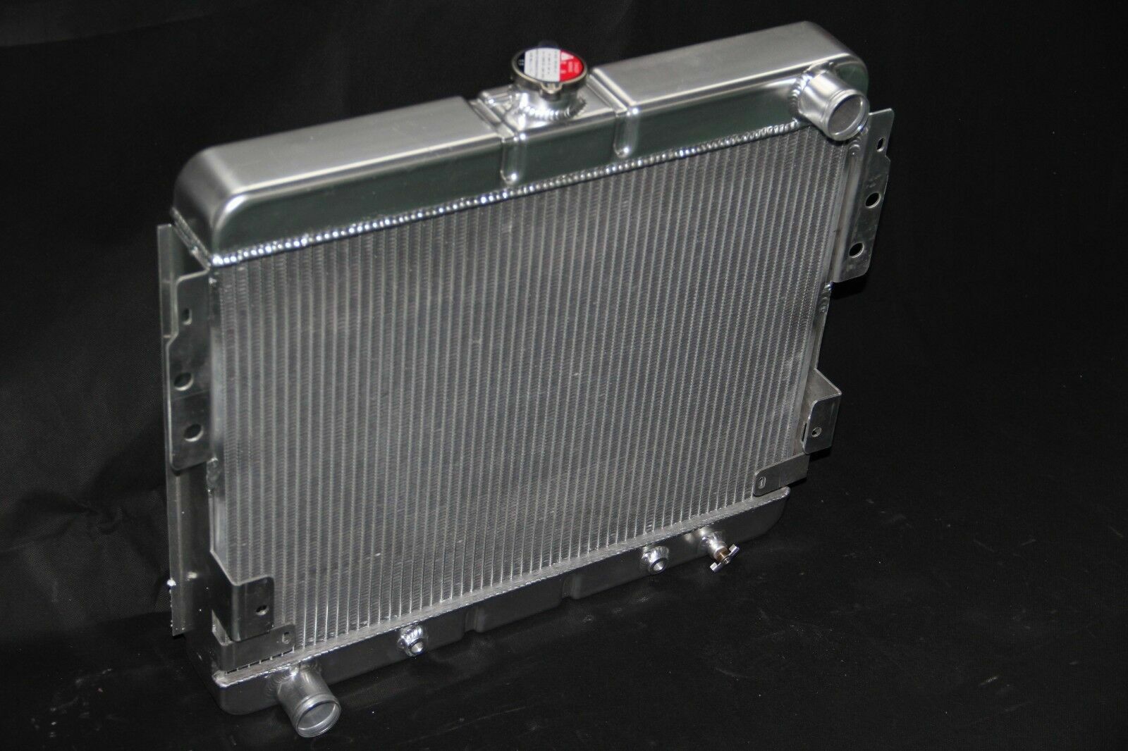K Code Mustang Radiator CU514 3 Row Aluminum KKS Radiator For 1975-1978 Ford Mustang II Ghia ...