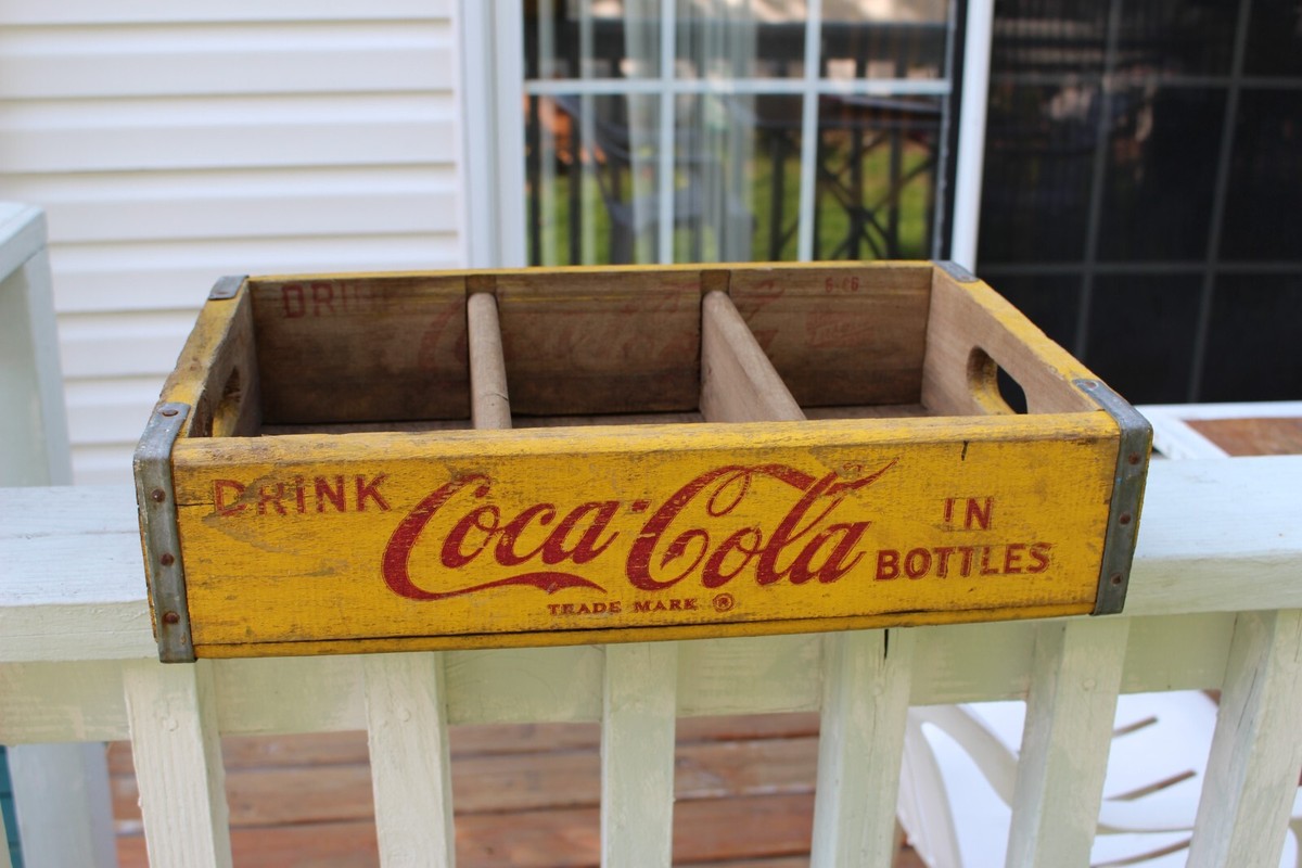 Coca-Colaコカコーラ　ヴィンテージ　ウッドボックス　コンテナ Coca-Cola ヴィンテージ 蓋つき木箱 コカ・コーラ ウッド