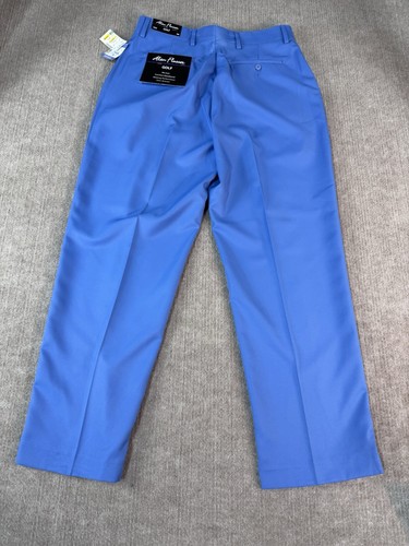 Alan Flusser Golf Pants Men 34x30 Pleated Business Slacks - Picture 2 of 5