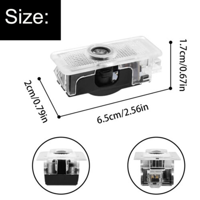 4Pcs HD LED Door Courtesy Projector Light For Mercedes C117 W117 2013