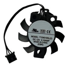 1pcs Cooling Fan T124010SL 2 DC12V 0.10A 3-wire 27x27x14mm