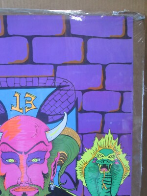Hells Paradise 13 devil Vintage 1970's black light poster 22249 | eBay