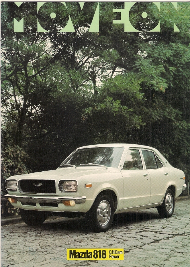 Mazda 818 1974-75 UK Market Sales Brochure Saloon Coupe Estate
