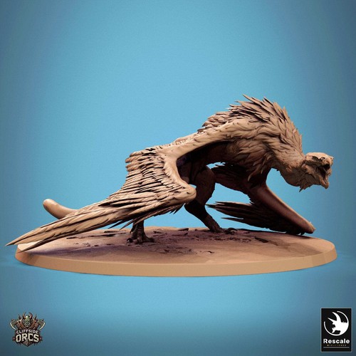 Fantasy Monster Figure Giant Vulture 32mm Rescale Miniatures - Picture 5 of 5