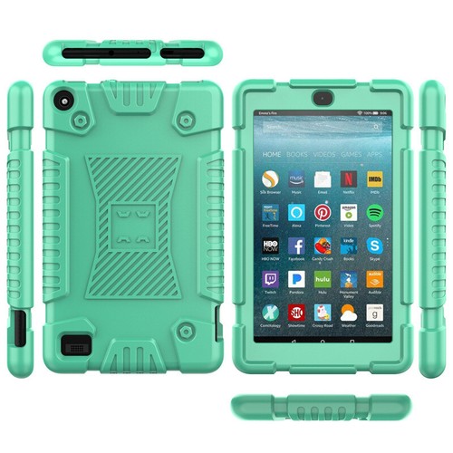 For Kindle Fire HD 8 2018 Shockproof Rugged Silicone Case Cover - Picture 17 of 18