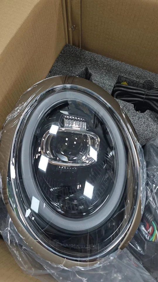 Faro LED negro DRL señal de giro alta/baja para Mini Cooper R50 R52 R53 2001-2007 Foto 2 de 4