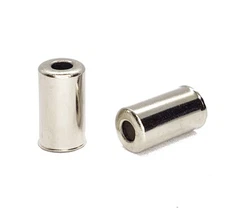 Clarks Bicycle Brake Cable Ferrules 5mm (Brake) - Silver Aluminum