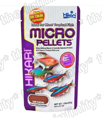 HIKARI TROPICAL MICRO PELLETS FISCHFUTTER HALBSCHWIMMEND KLEINMAUL FISCHGRANULAT