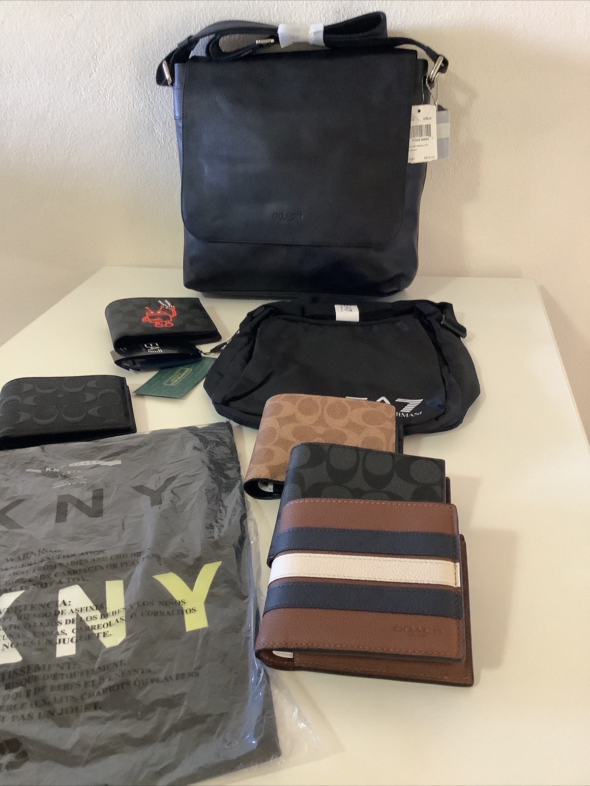 COACH COMPUTER BAG NWT EA7 Shoulder Bag NWT5xCOACH NY Wallets NWOT