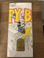 VTG Hallmark Mickey Mouse “Adventure In Birthdayland” Disney Paper Tablecloth