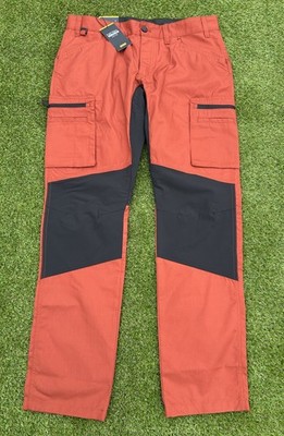 NWT Blaklader Mens 1655 Service Workwear Pants Burnt Orange/Black size 34x34
