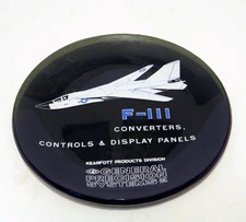 1960s F-111 Jet Aircraft Glass Tray  Promo– General Precision Systems