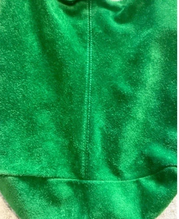 NUEVO Bolso Hobo Hecho en Italia Gamuza Cuero Con Cierre a Presión Verde Brillante Foto 3 de 4
