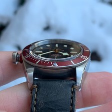 TUDOR Black Bay Red 79220R "Smiley Rose" 41mm Automatic Divers Watch - Mint 18