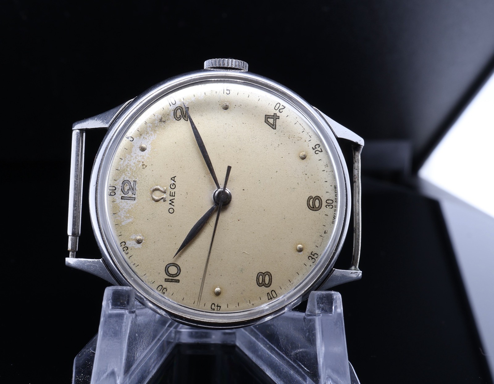 283 Watch Wrist Manual Omega Wind Vintage 1947 Steel Cal 35mm $1N/R - VintageWatches.PK 283 Watch Wrist Manual Omega Wind Vintage 1947 Steel Cal 35mm $1N/R - vintagewatches.pk