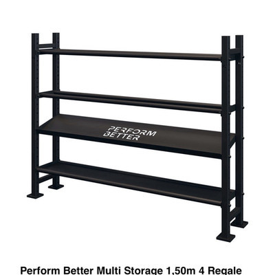 Perform Better Multi Storage Regalsystem 1,50 m 4 Regale Metall freistehend