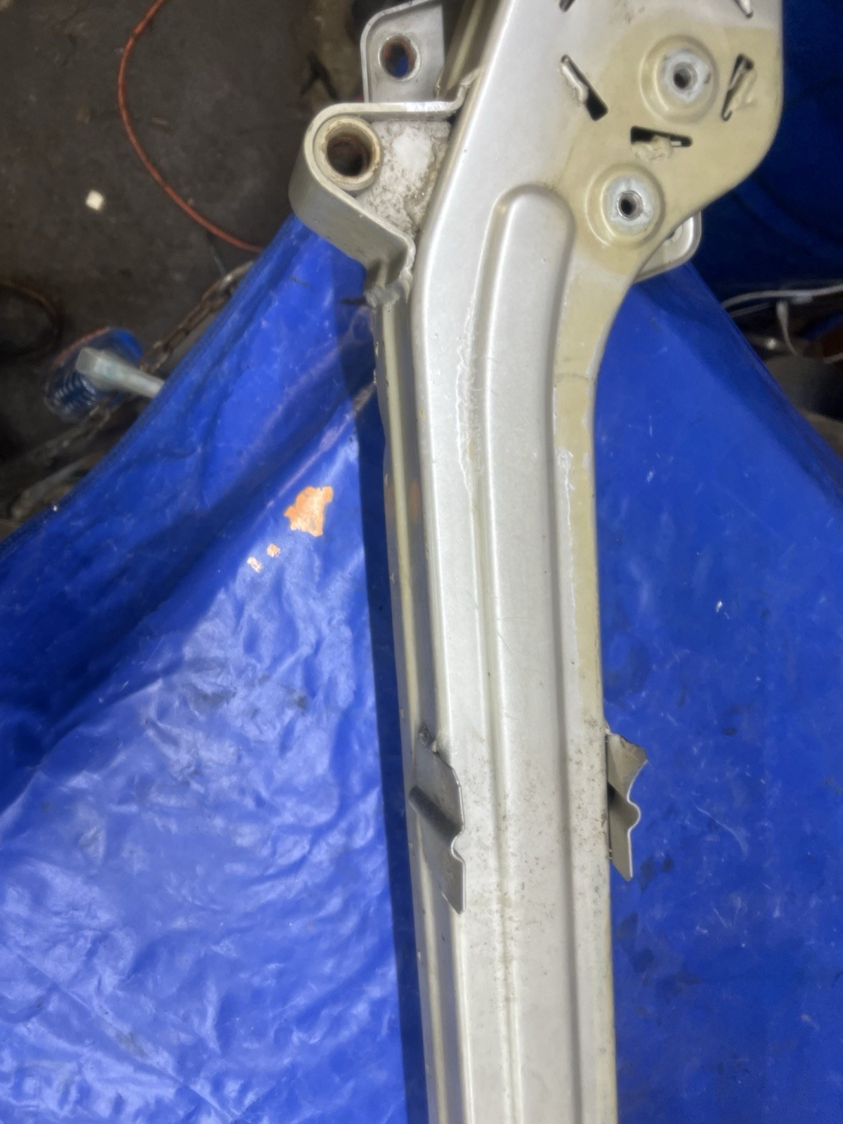 2004-2008 maserati quattroporte M139 silver front bumper reinforcement OEM 05 06
